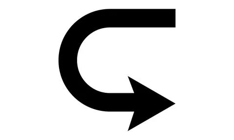 Undo Button Icon Vector Illustration Design Stock Illustration
