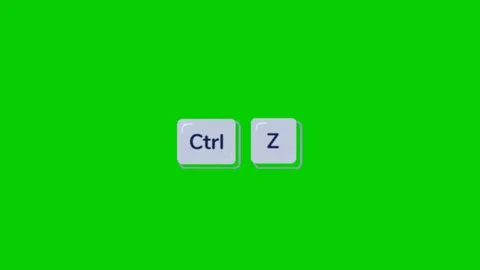 Undo Control Z Animation Motion Graphic Stock Footage 340537409