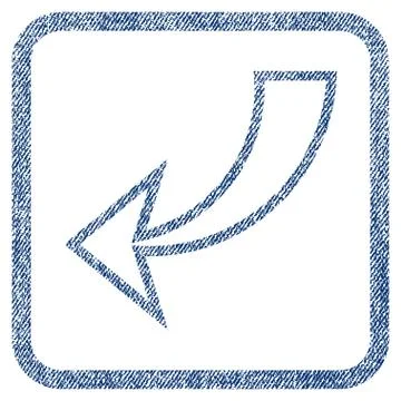 Undo Fabric Textured Icon Stock Illustration