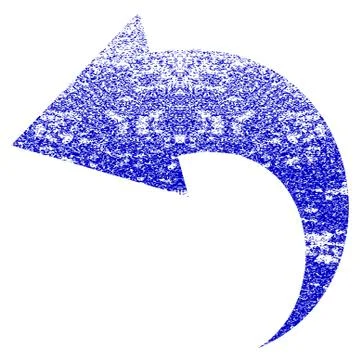 Undo Grunge Textured Icon Stock Illustration