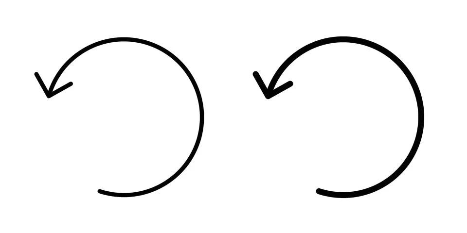 Undo icon Illustration set. Vector Eps10 for apps 库存插图