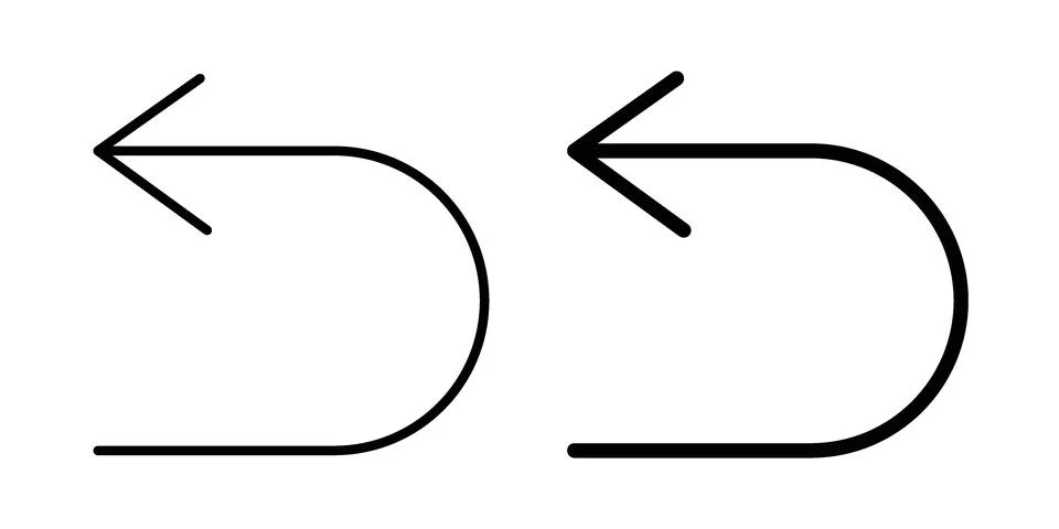 Undo icon or illustration vector symbols 库存插图
