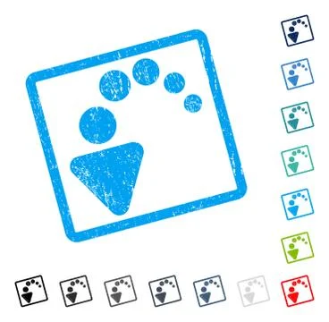 Undo Icon Rubber Watermark Illustrazione stock