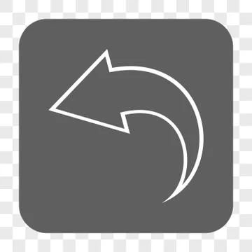 Undo Rounded Square Button Illustrazione stock