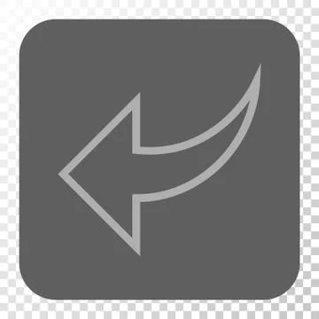 Undo Rounded Square Button Stock Illustration