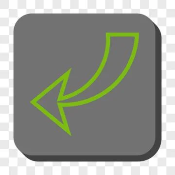 Undo Rounded Square Button Stock Illustration
