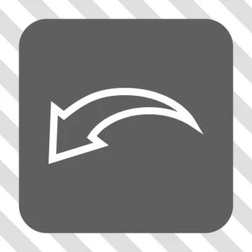 Undo Rounded Square Button Illustrazione stock