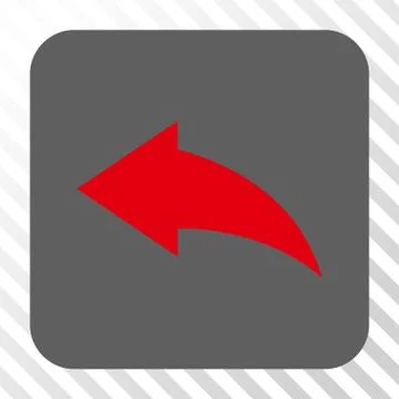 Undo Rounded Square Button Illustrazione stock