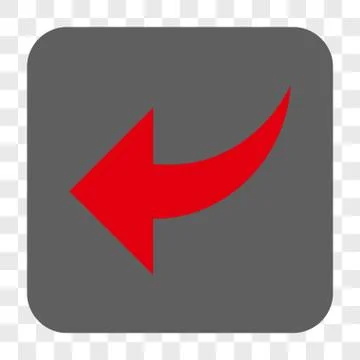 Undo Rounded Square Button Illustrazione stock