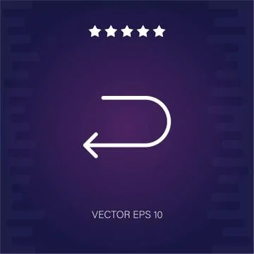 Undo vector icon Stock Illustration