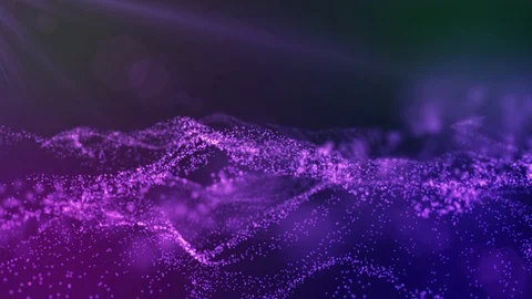 Undulating abstract background representing oscillation of particles in space Stock Footage 125071077