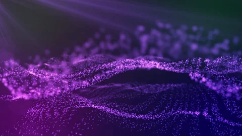 Undulating abstract seamless background representing oscillation of particles in Stock Footage 125073792