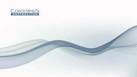 Undulating colorless abstraction. Subtle graphics Stock Illustration