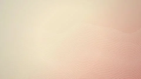 Undulating curved lines flow gently across a warm gradient background Stock Footage 342216870