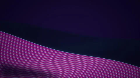 Undulating horizontal lines waving seamless loop motion background Stock Footage 343799477