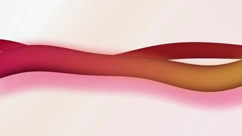 Undulating layered ribbon-like forms flow creating a dynamic fluid motion Stock Footage 340678395