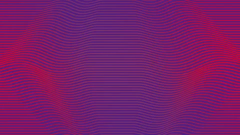 Undulating lines crafting captivating imagery complemented by vivid red Vídeo Stock 324876232