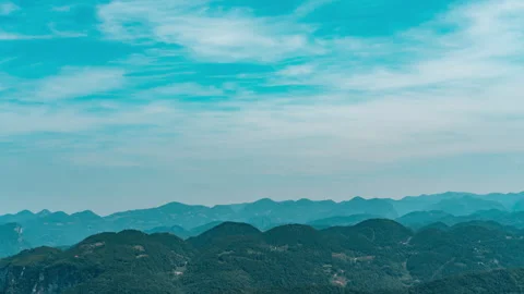 Undulating Mountain Ridges Landscape Timelapse Scenic Views Stock Footage 320943142