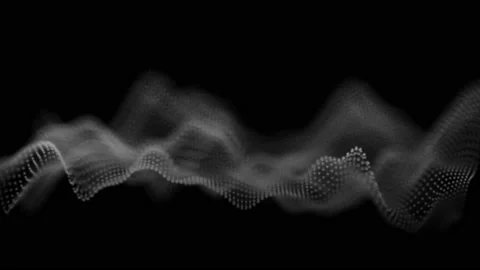 Undulating movements in a white particle network Stock-Footage 234443966