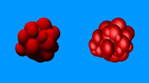 Undulating, rotating, dense glob of large ovoids Stock Footage 96505985