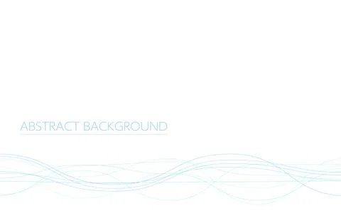 Undulating streamlined abstract background, blue lines 스톡 일러스트