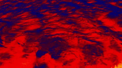 Undulating surface of sea infrared Stock Footage 165736220