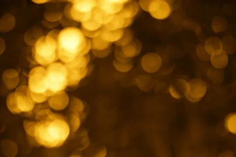 An Undulating Symphony of Golden Orbs A Study in Abstract Illumination Stock Photos