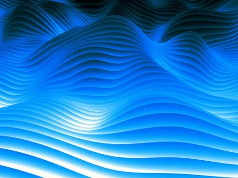 Undulating Wave Design Pattern 库存插图