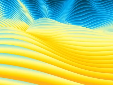 Undulating Wave Design Pattern 库存插图