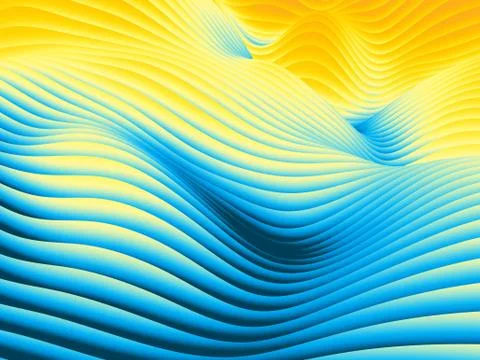 Undulating Wave Design Pattern 库存插图