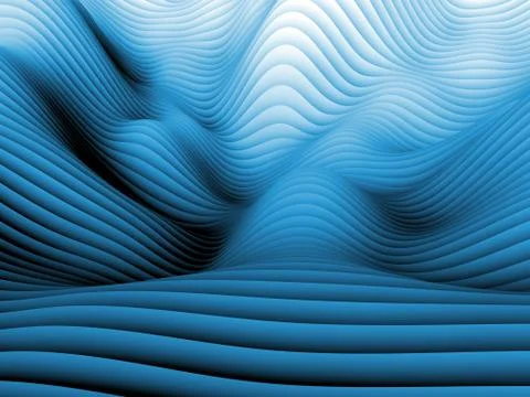 Undulating Wave Design Pattern イラスト素材