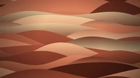 Undulating wave-like shapes flow in gentle overlapping motion Stock Footage 340831712