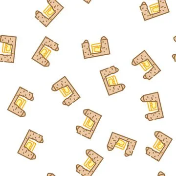 Unearthed treasures vector seamless pattern Stock Illustration