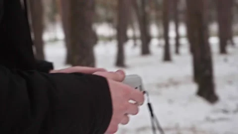 Unearthing Secrets from a Frozen Tree Stock Footage 264757335