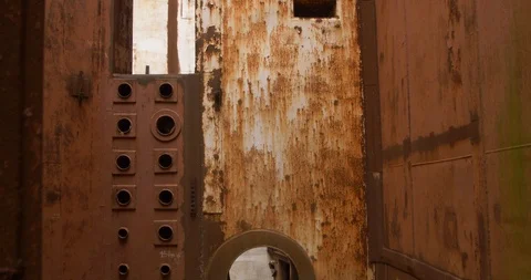 Unearthly destroyed structures Stock Footage 92656348