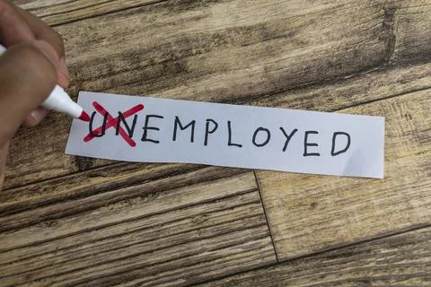 Unemployed to employed Stock Photos