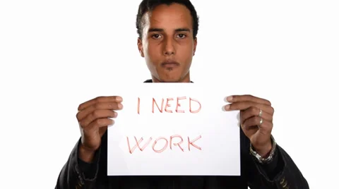 The unemployed generation. Jobless boy. Stock-Footage 38567367