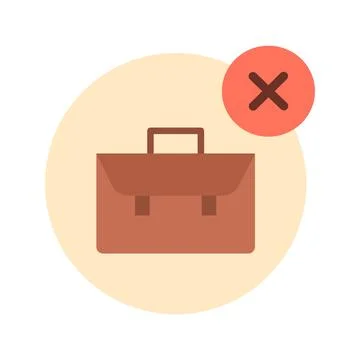 Unemployed icon vector image. Stock Illustration