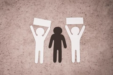 Unequal rights for different Nations. Stock Photos