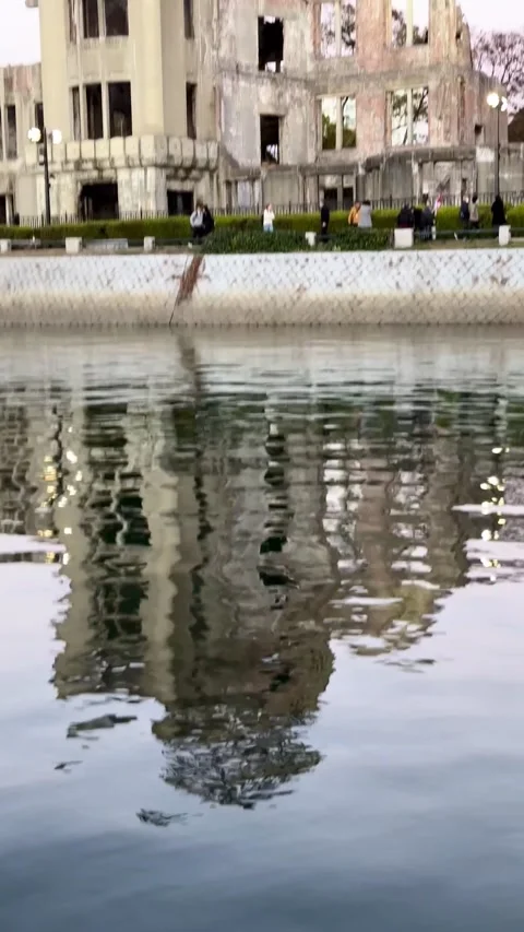 UNESCO Atomic Bomb Dome in Hiroshima Stock Footage 278541000