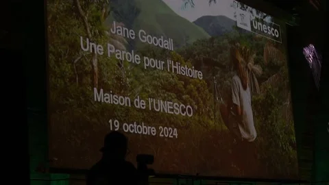 Unesco recognizes Jane Goodall's pioneering work in Paris, París, FR - 19 Oct 20 Stock Footage 288628126