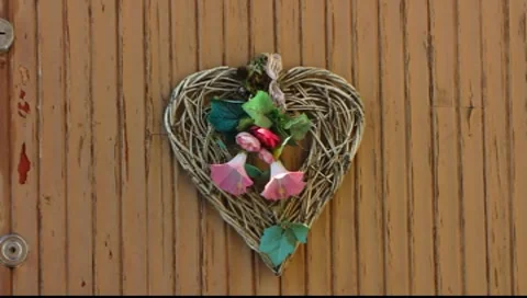 UNESCO Scandinavia Finland Rauma door decoration Stock Footage