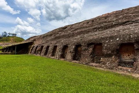 Unesco site El Fuerte de Samaipata Pre Columbian archaeological site Santa Stock Photos