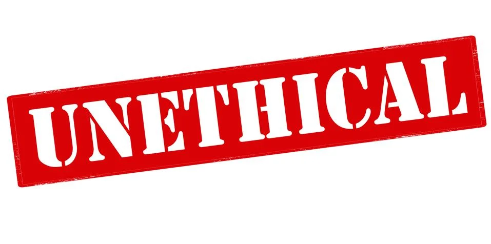 Unethical Stock Illustration