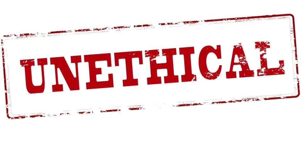 Unethical Stock Illustration