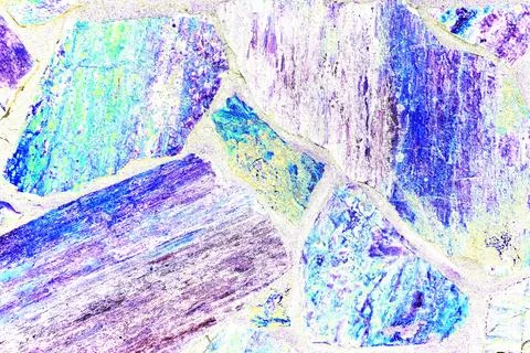 Uneven and old, rough, irregular stone wall. Natural textured background. Cha Stock Illustration