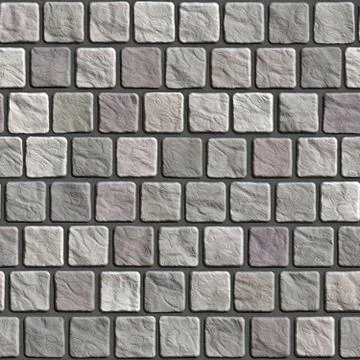 Uneven cobblestone pavement - seamless texture perfect for 3D modeling and rende Stock Illustration