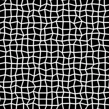 Uneven geometric mosaic pattern - Irregular surface, stonework's contour patt Stock Illustration