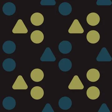Uneven hills seamless pattern Stock Illustration