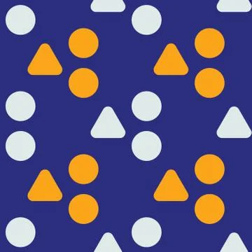 Uneven hills seamless pattern Illustrazione stock